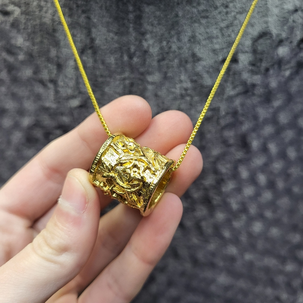Large Charm Costume Necklace